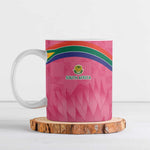 South Africa Cricket Custom Ceramic Mug African King Proteas Pink