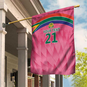 South Africa Cricket Custom Garden Flag African King Proteas Pink