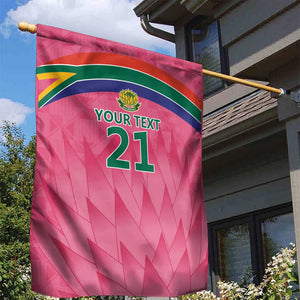 South Africa Cricket Custom Garden Flag African King Proteas Pink