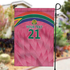 South Africa Cricket Custom Garden Flag African King Proteas Pink