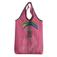 South Africa Cricket Custom Grocery Bag African King Proteas Pink