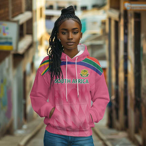 South Africa Cricket Custom Hoodie African King Proteas Pink