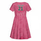 South Africa Cricket Custom Kid Short Sleeve Dress African King Proteas Pink