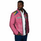 South Africa Cricket Custom Padded Jacket African King Proteas Pink
