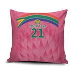 South Africa Cricket Custom Pillow Cover African King Proteas Pink