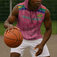 South Africa Cricket Custom Sleeveless Hoodie African King Proteas Pink - African Pride
