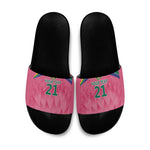 South Africa Cricket Custom Slide Sandals African King Proteas Pink