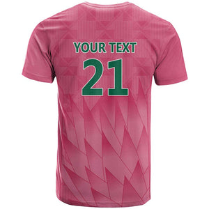 South Africa Cricket Custom T shirt African King Proteas Pink