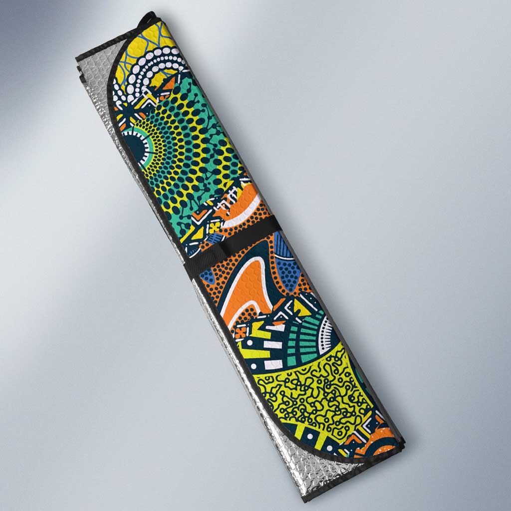 Africa Tribal Mixed Pattern Auto Sun Shade