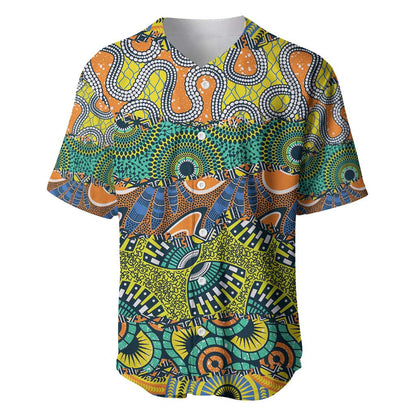 Africa Tribal Mixed Pattern Baseball Jersey - African Pride