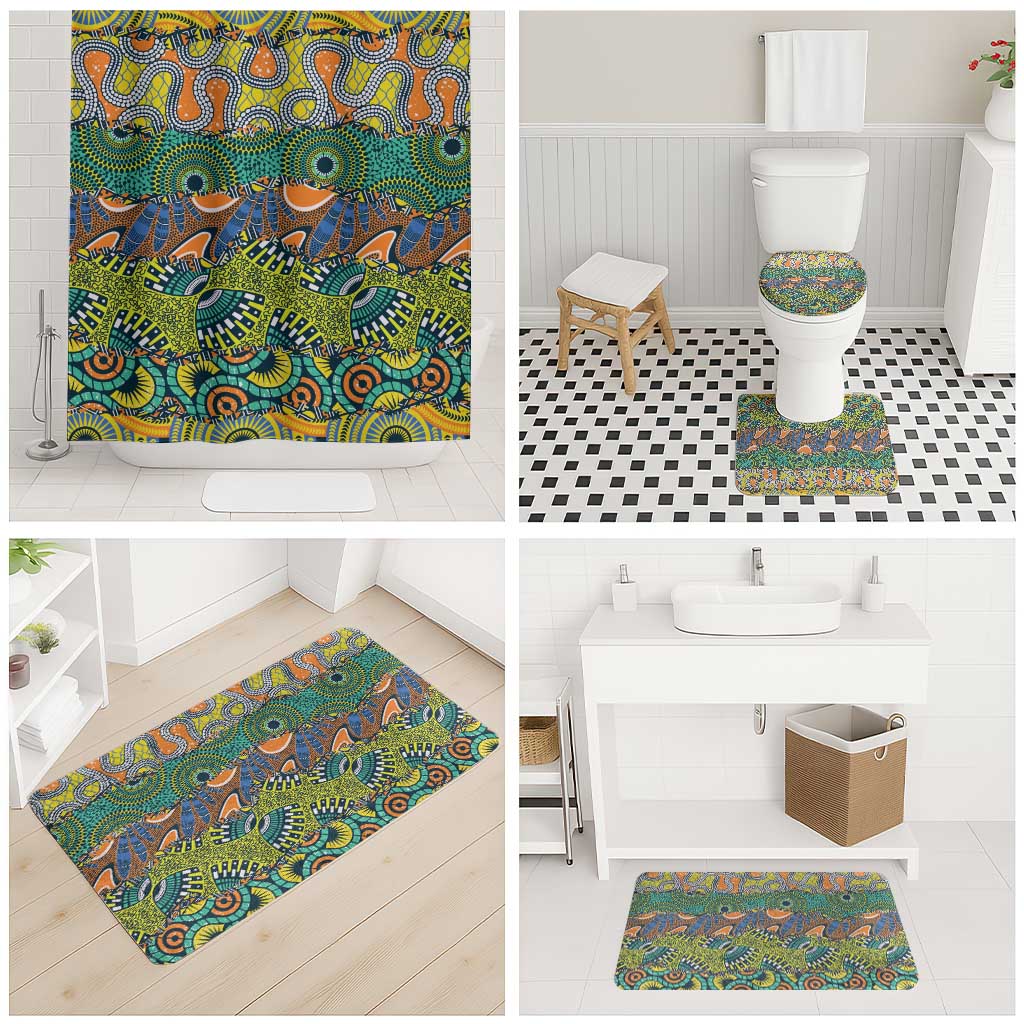 Africa Tribal Mixed Pattern Bathroom Set