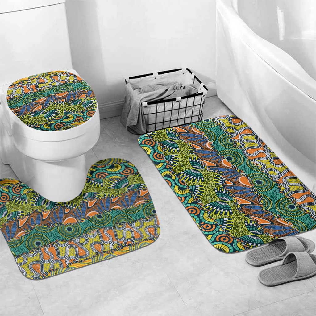 Africa Tribal Mixed Pattern Bathroom Set