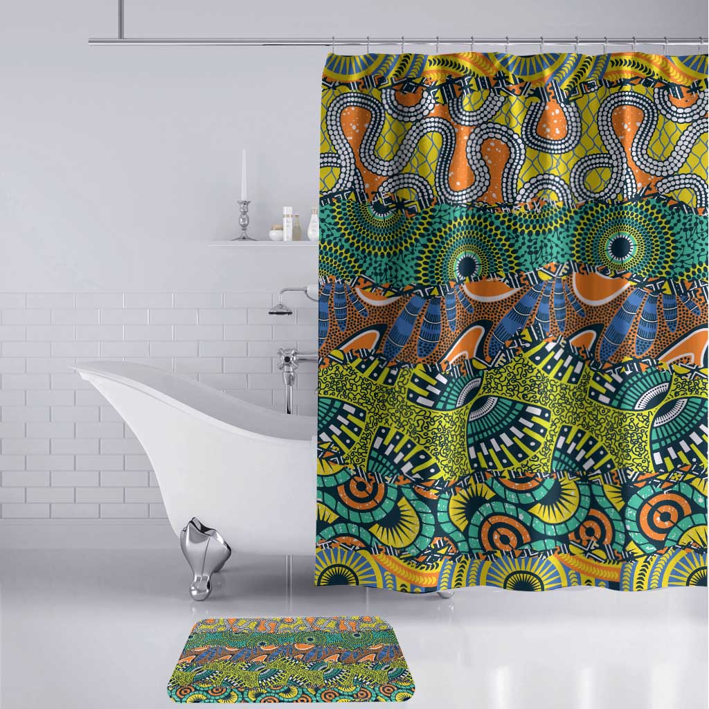 Africa Tribal Mixed Pattern Bathroom Set