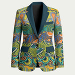 Africa Tribal Mixed Pattern Blazer