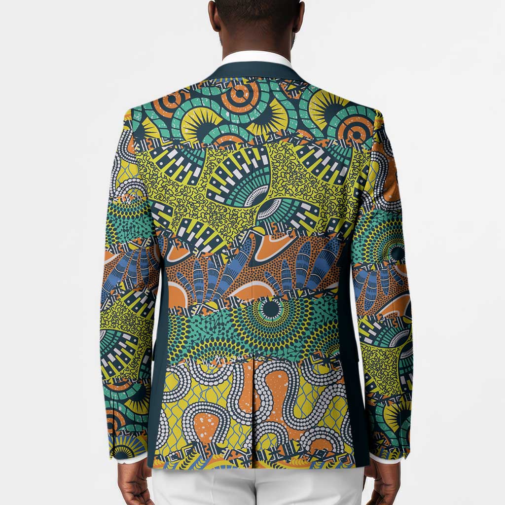 Africa Tribal Mixed Pattern Blazer