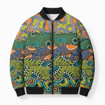 Africa Tribal Mixed Pattern Bomber Puffer Jacket