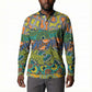 Africa Tribal Mixed Pattern Button Sweatshirt
