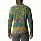 Africa Tribal Mixed Pattern Button Sweatshirt