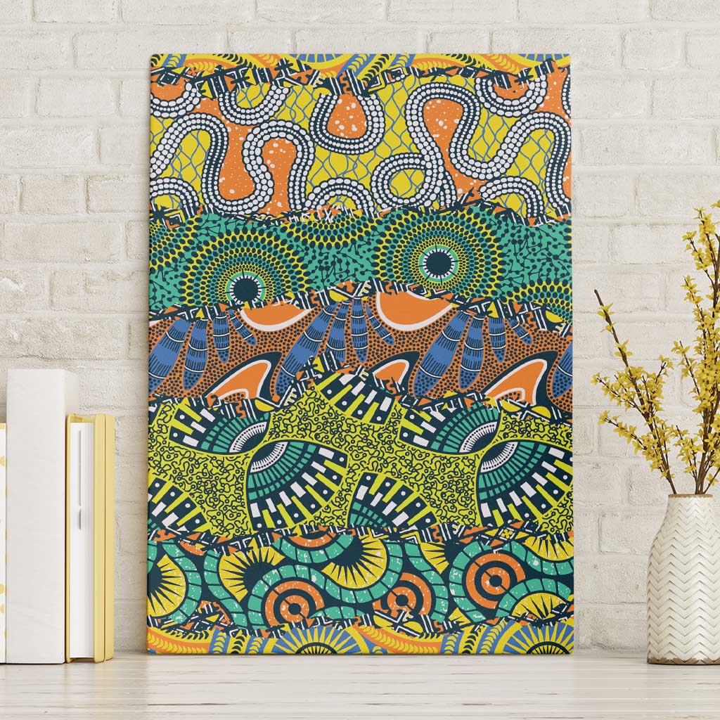 Africa Tribal Mixed Pattern Canvas Wall Art - African Pride
