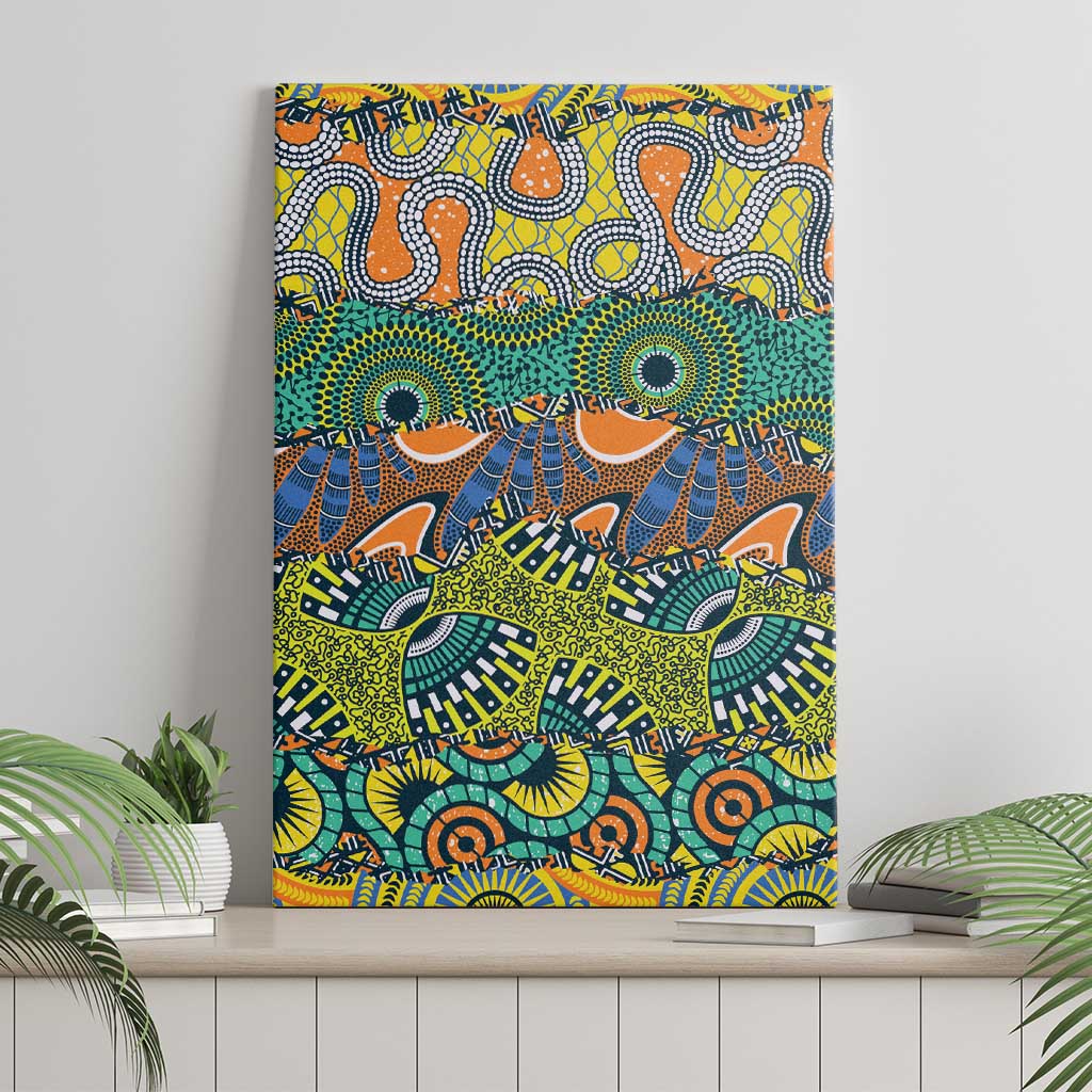 Africa Tribal Mixed Pattern Canvas Wall Art - African Pride