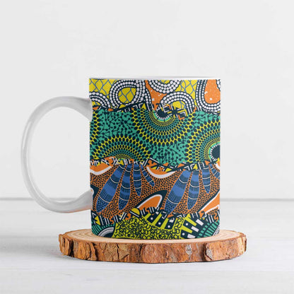 Africa Tribal Mixed Pattern Ceramic Mug
