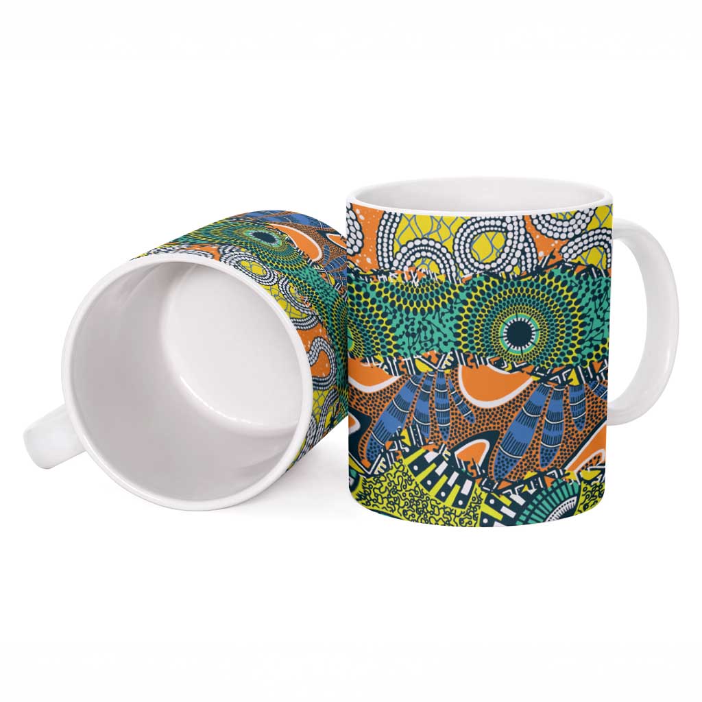 Africa Tribal Mixed Pattern Ceramic Mug