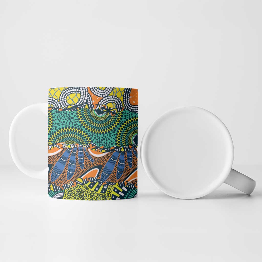 Africa Tribal Mixed Pattern Ceramic Mug