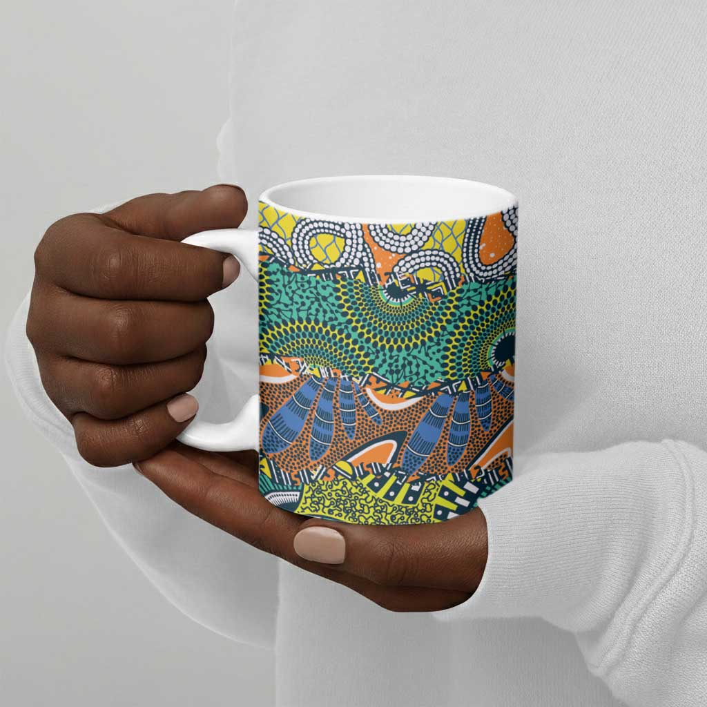 Africa Tribal Mixed Pattern Ceramic Mug