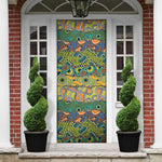 Africa Tribal Mixed Pattern Door Cover