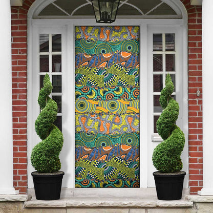 Africa Tribal Mixed Pattern Door Cover