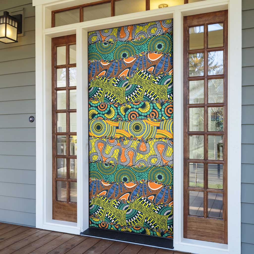 Africa Tribal Mixed Pattern Door Cover