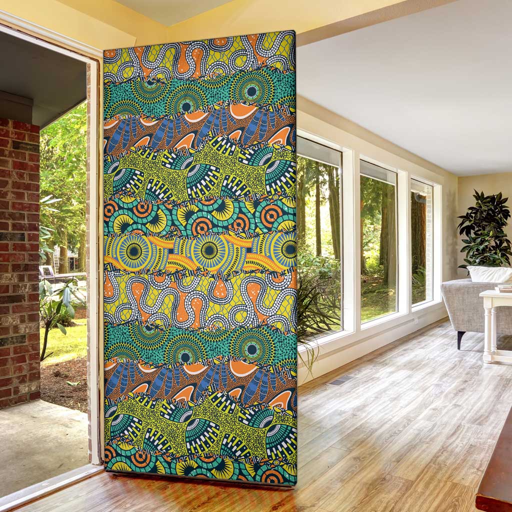 Africa Tribal Mixed Pattern Door Cover