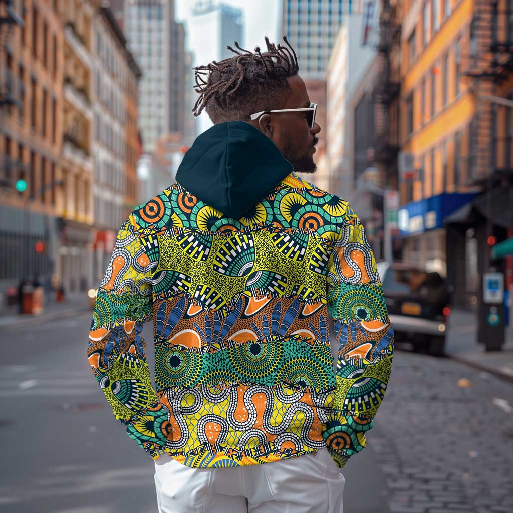 Africa Tribal Mixed Pattern Hoodie - African Pride