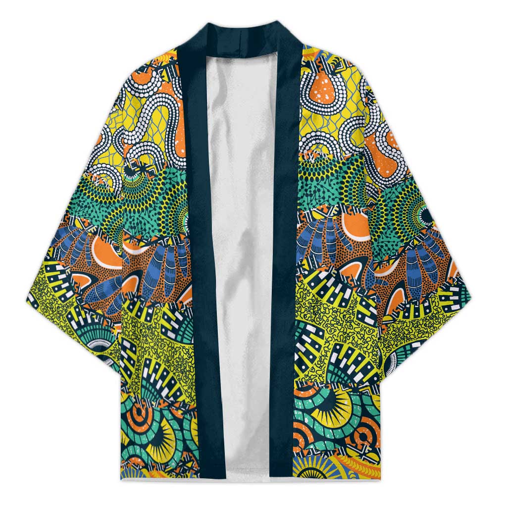 Africa Tribal Mixed Pattern Kimono