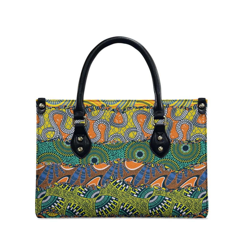 Africa Tribal Mixed Pattern Leather Bag