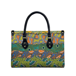 Africa Tribal Mixed Pattern Leather Bag