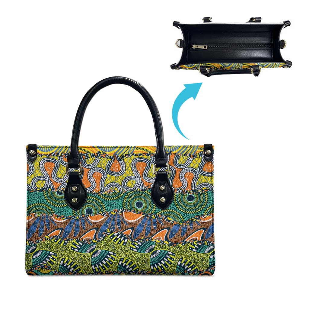 Africa Tribal Mixed Pattern Leather Bag