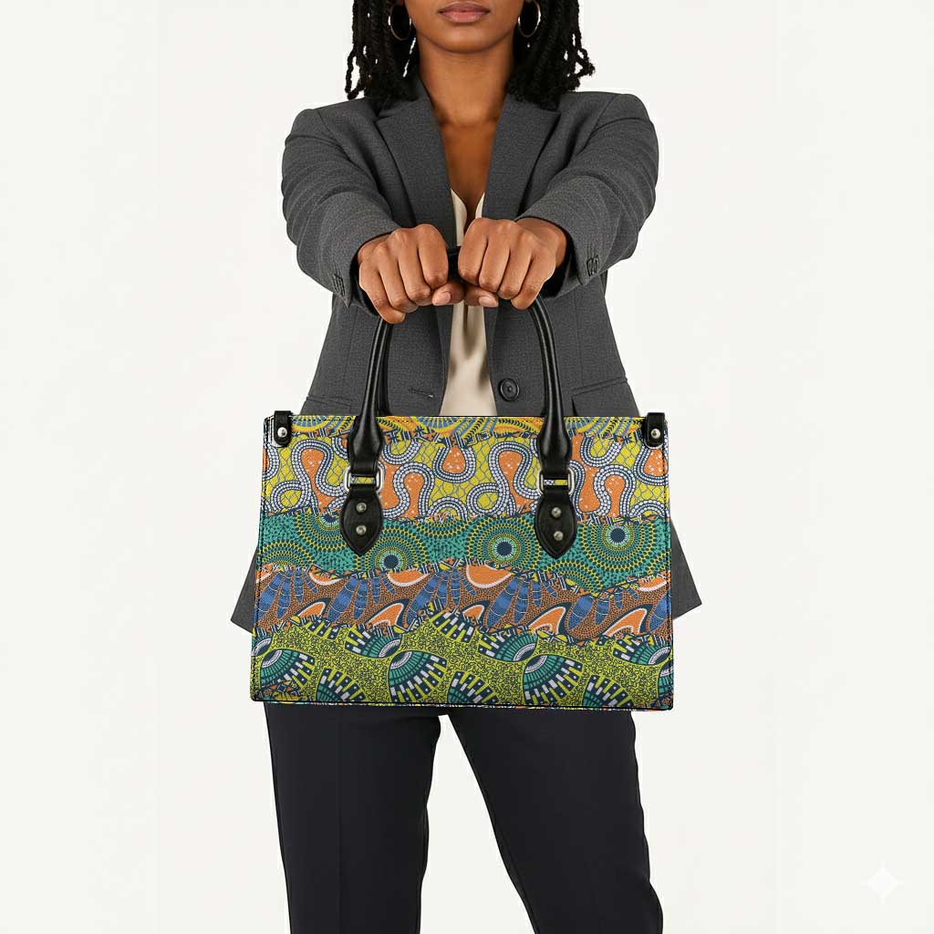 Africa Tribal Mixed Pattern Leather Bag