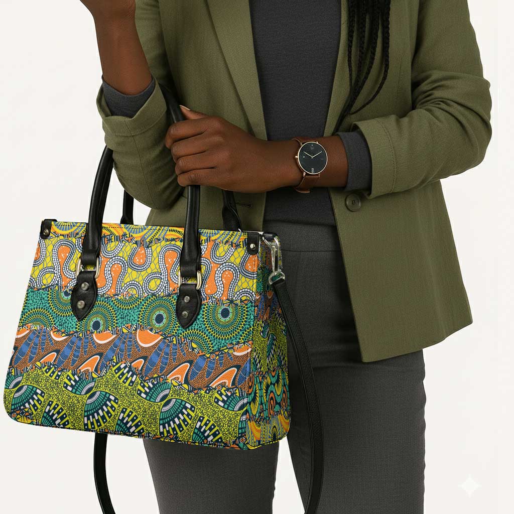 Africa Tribal Mixed Pattern Leather Bag