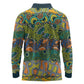 Africa Tribal Mixed Pattern Long Sleeve Polo Shirt - African Pride