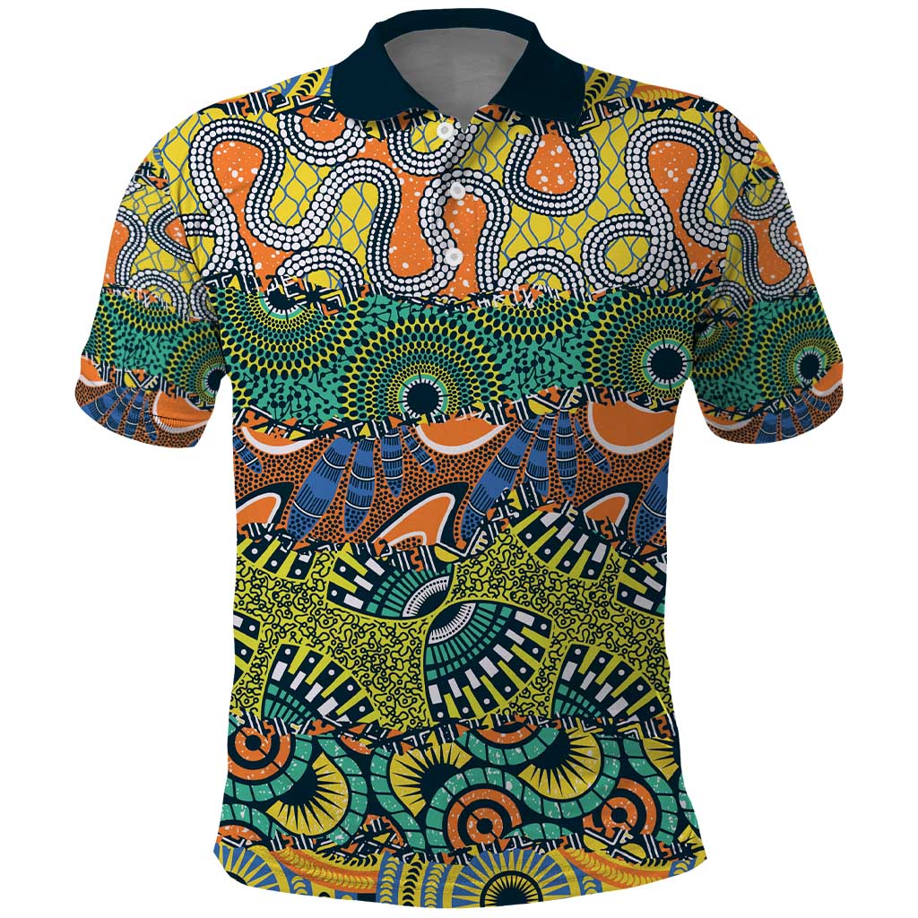 Africa Tribal Mixed Pattern Polo Shirt - African Pride