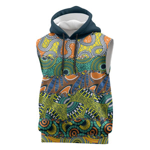 Africa Tribal Mixed Pattern Sleeveless Hoodie - African Pride