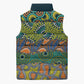 Africa Tribal Mixed Pattern Sleeveless Puffer Jacket