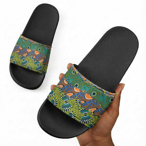 Africa Tribal Mixed Pattern Slide Sandals