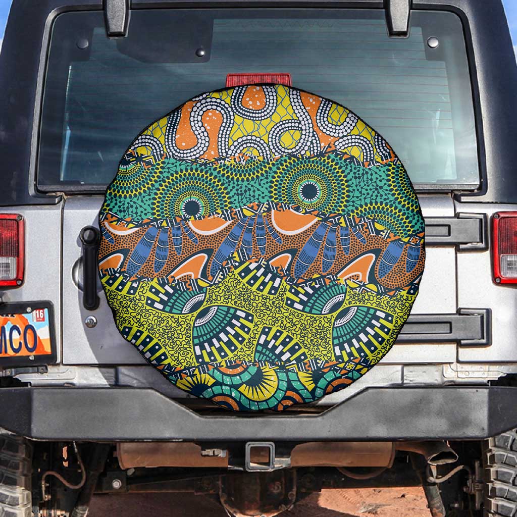 Africa Tribal Mixed Pattern Spare Tire Cover - African Pride