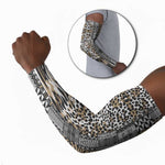 Africa Tribal Pattern Mixed Leopard Skin Arm Sleeves