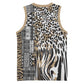 Africa Tribal Pattern Mixed Leopard Skin Basketball Jersey LT9