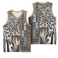 Africa Tribal Pattern Mixed Leopard Skin Basketball Jersey LT9