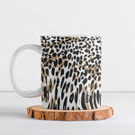 Africa Tribal Pattern Mixed Leopard Skin Ceramic Mug