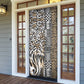 Africa Tribal Pattern Mixed Leopard Skin Door Cover